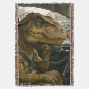 Manta Fantasía Cute Dinosaurio Drin Car