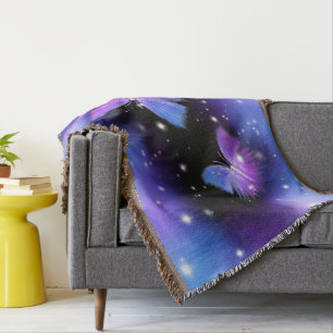 Manta Fantasía Espacial Mariposas Cosmógenas