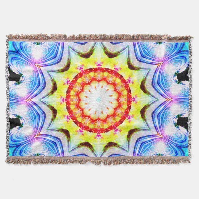 Manta Fantasía Sacerdote Mage Magia Vibrante Mandela (Anverso)