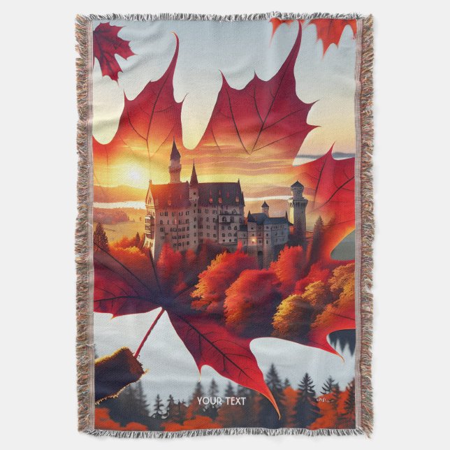 Manta Fantasy Cute Leaf Tree Castle (Frente vertical)