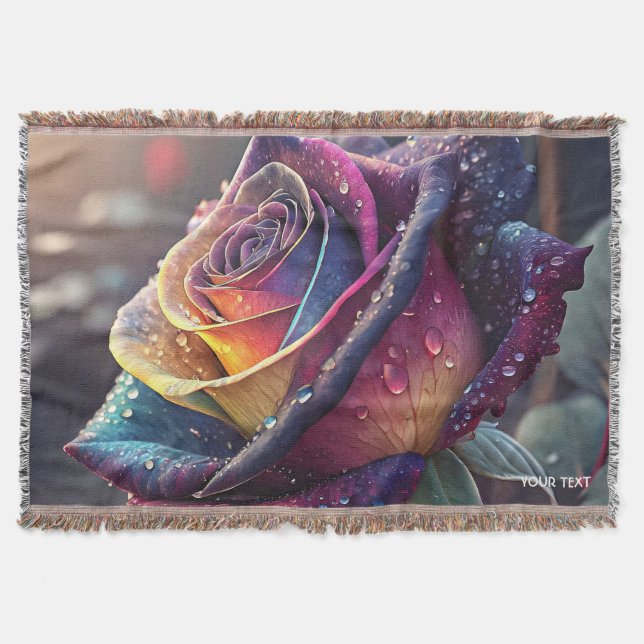 Manta Fantasy Cute Morado Rosa Amarilla (Anverso)