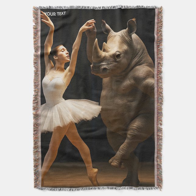 Manta Fantasy Cute Rhino Dancer Ballerina (Frente vertical)