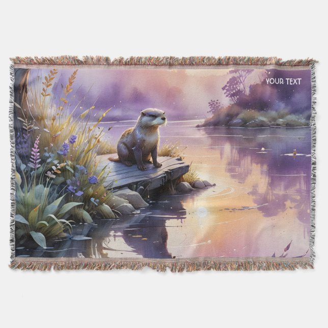 Manta Fantasy Cute Sunset Purple Lake (Anverso)