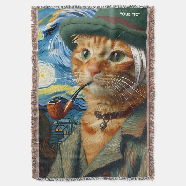 Manta Fantasy Cute Van Gogh Gorra (Frente vertical)