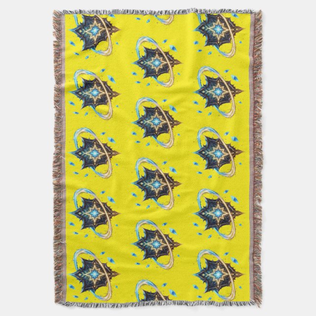 Manta Fantasy Emblem with Floating Blades – Magical Ener (Frente vertical)