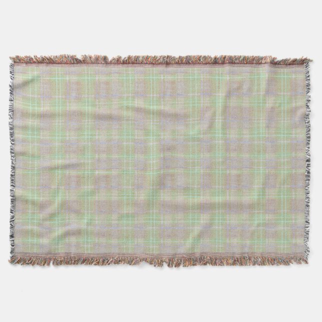 Manta Farmhouse Neutral Sage Plaid (Anverso)