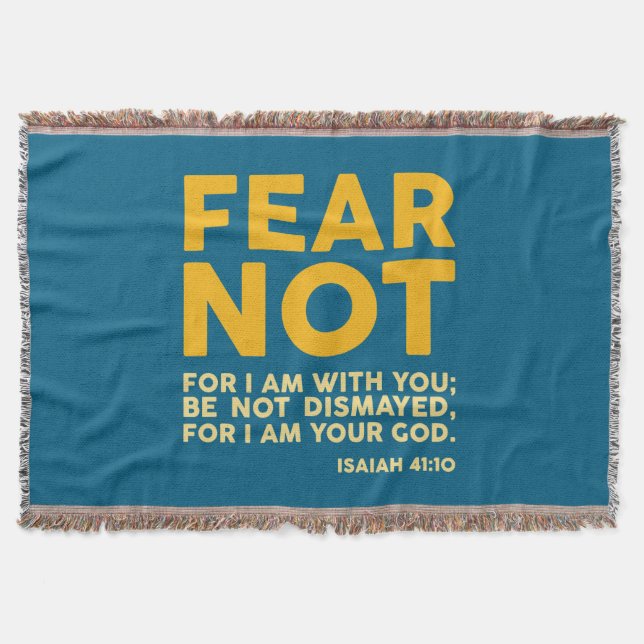 Manta Fear not, for I am with you (Anverso)