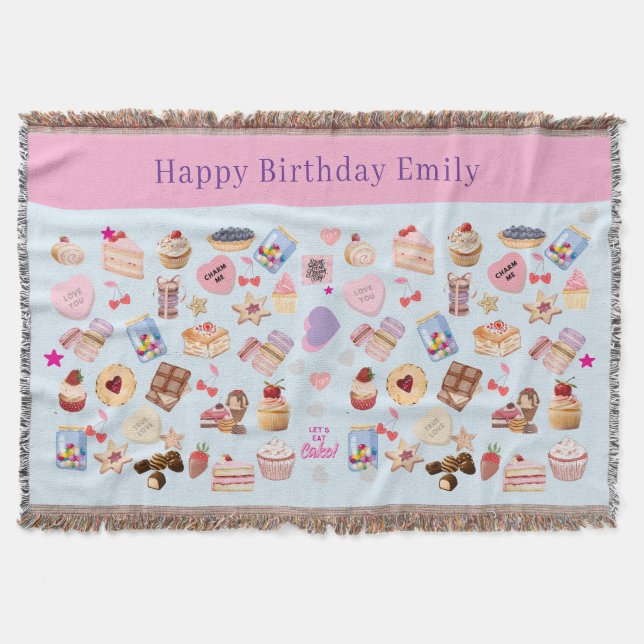 Manta Feliz cumpleaños (Anverso)