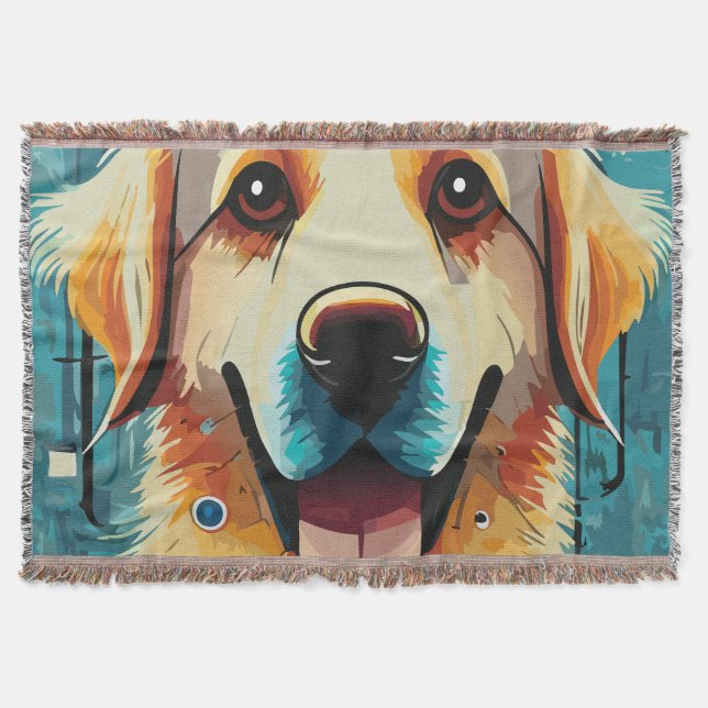 Manta Feliz Golden Retriever (Anverso)