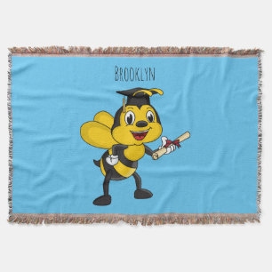 Manta Feliz graduación de abejas personalizados