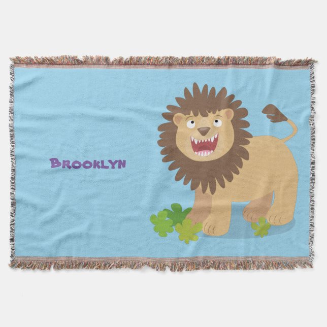 Manta Feliz ilustracion personalizado ruidoso (Anverso)