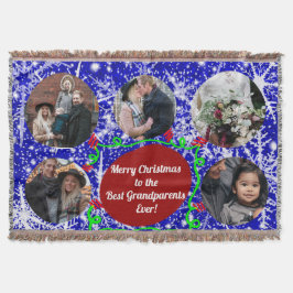 Manta Feliz Navidad a los mejores abuelos, 5 fotos