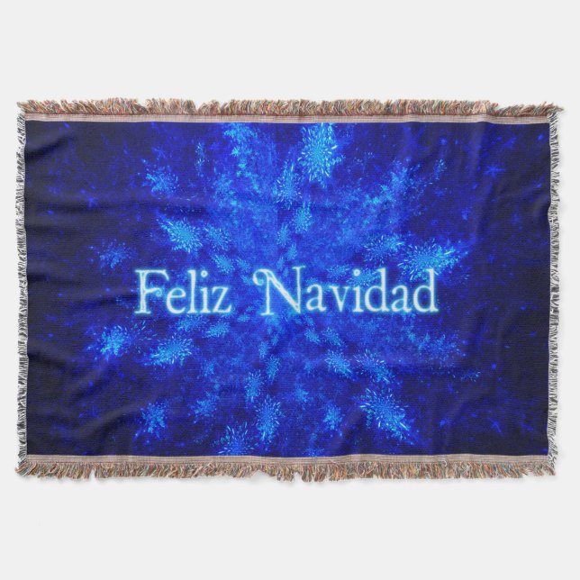 Manta Feliz Navidad - Snowburst (Anverso)