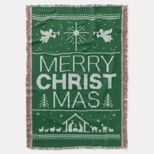 Manta Feliz Navidad Sweet Cristiano Jesús Dios