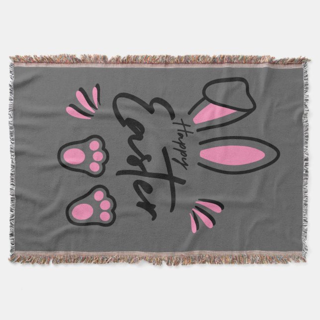 Manta Feliz Pascua (Rosa) (Anverso)