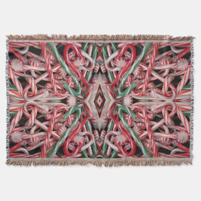 Manta Festividades de Navidades de caña y menta (Anverso)