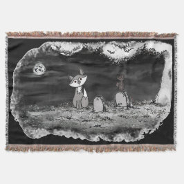 Manta figdewdrop Fig & Blinky Graveyard Throw Blanket