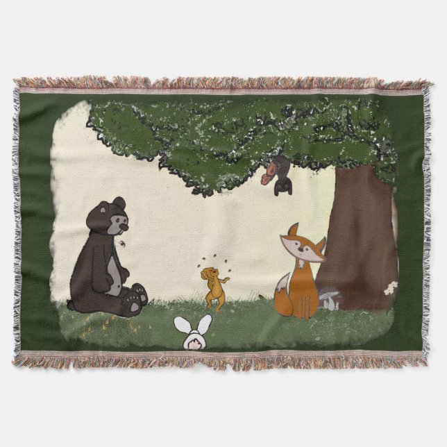 Manta figdewdrops Spring Day Throw Blanket (Anverso)