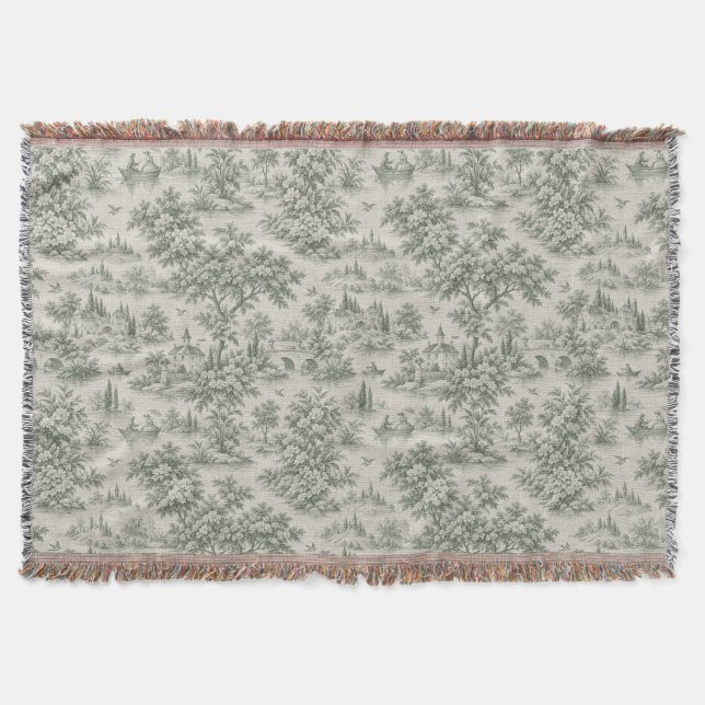 Manta Finca Campestre Francesa | Textil de Cuento de Had (Anverso)