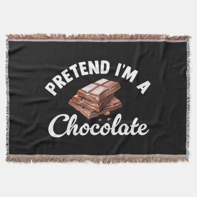 Manta Finge que soy una barra de chocolate (Anverso)