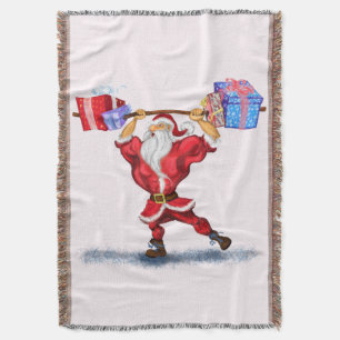 Manta Fitness Santa Throw Blanket