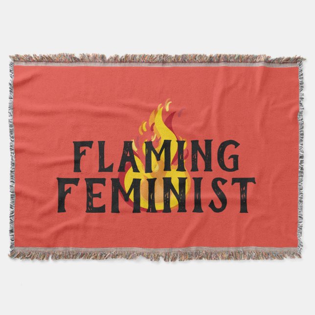 Manta Flamante Feminismo Feminista RBG Flama 20 (Anverso)