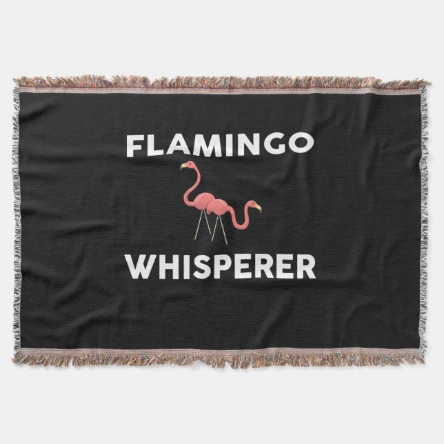Manta Flamingo Whisperer Novedad Flamingos (Anverso)