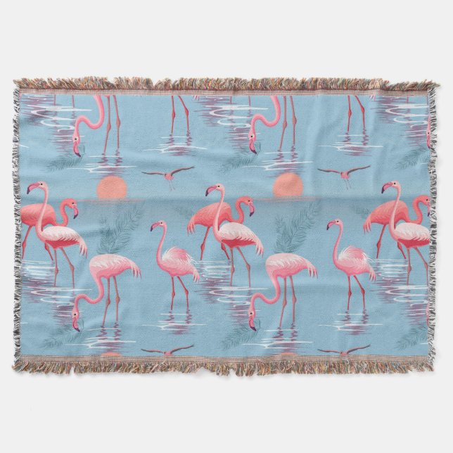 Manta Flamingos Patrón 1 (Anverso)