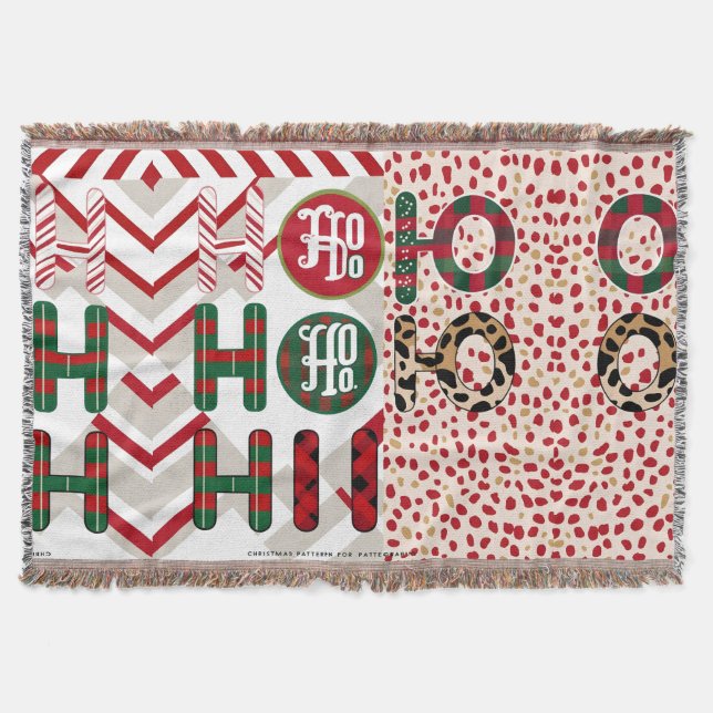 Manta Fleece y Sherpa Blank, Navidades de "HO HO HO HO H (Anverso)