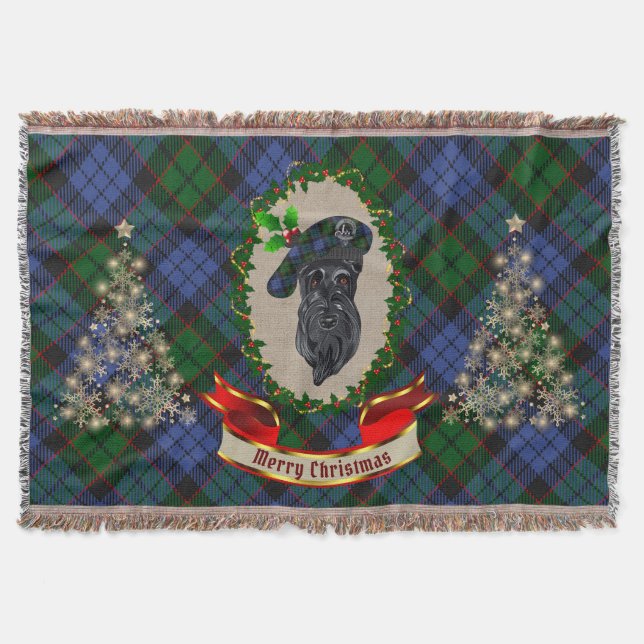 Manta Fletcher Scottie Dog Navidades (Anverso)