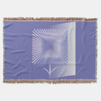 Manta Flor cuadrada violeta