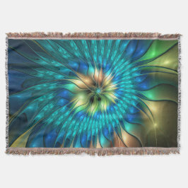 Manta Flor de fantasía luminosa, fragancia abstracta col