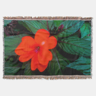 Manta Flor de impaciencia naranja