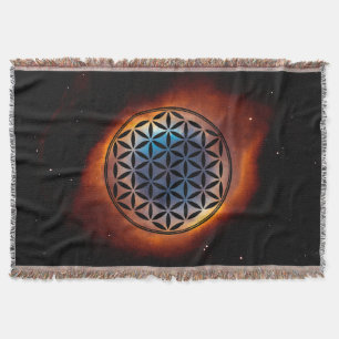 Manta FLOR DE LA VIDA - Símbolo de Geometría Sagrada com