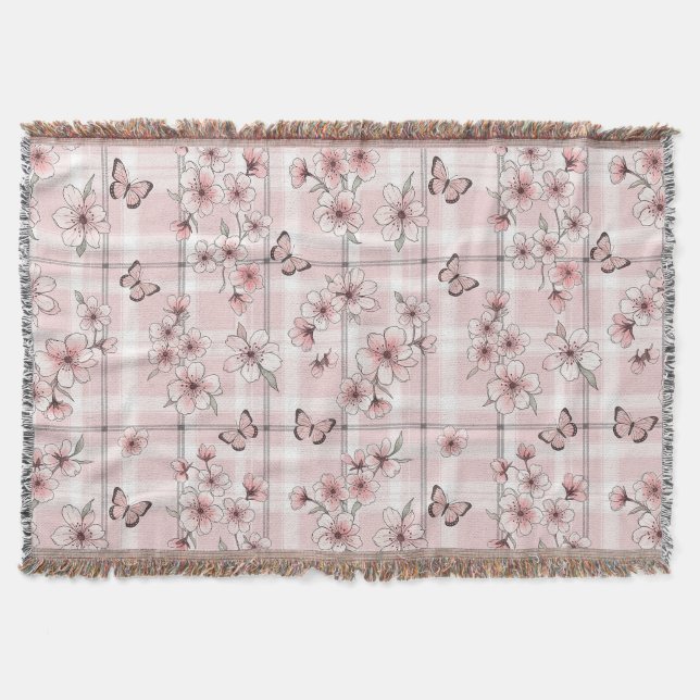 Manta Flor de Mariposa Elegante (2) (Anverso)
