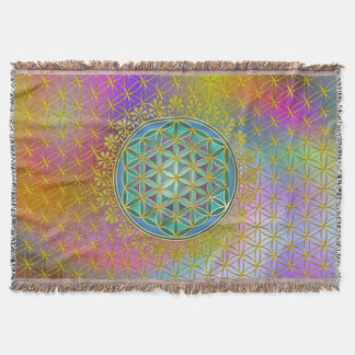 Manta Flor de vida / Blume des Lebens - Botón V