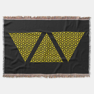 Manta Flor de vida / Blume des Lebens - oro piramidal