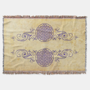 Manta Flor de vida / Blume des Lebens - V vintage