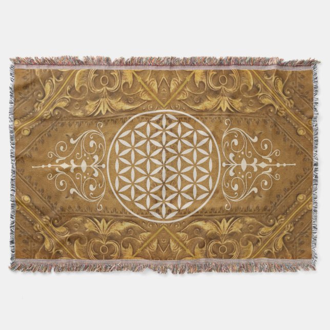 Manta Flor de vida / Blume des Lebens - Vieja II (Anverso)