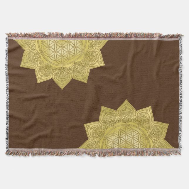 Manta Flor de vida - Mandala india 4 (Anverso)