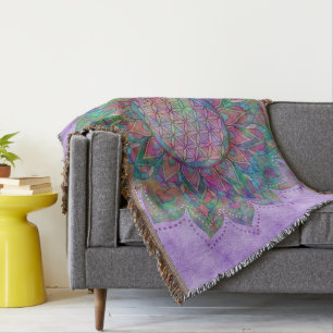 Manta Flor de vida - Mandala india 7c