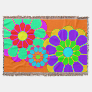 Manta Flor divertida Bloom I II III