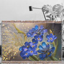 Flor olvidadiza con acentos dorados