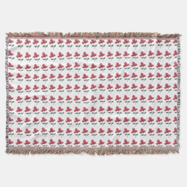Manta flor rosa (Anverso)