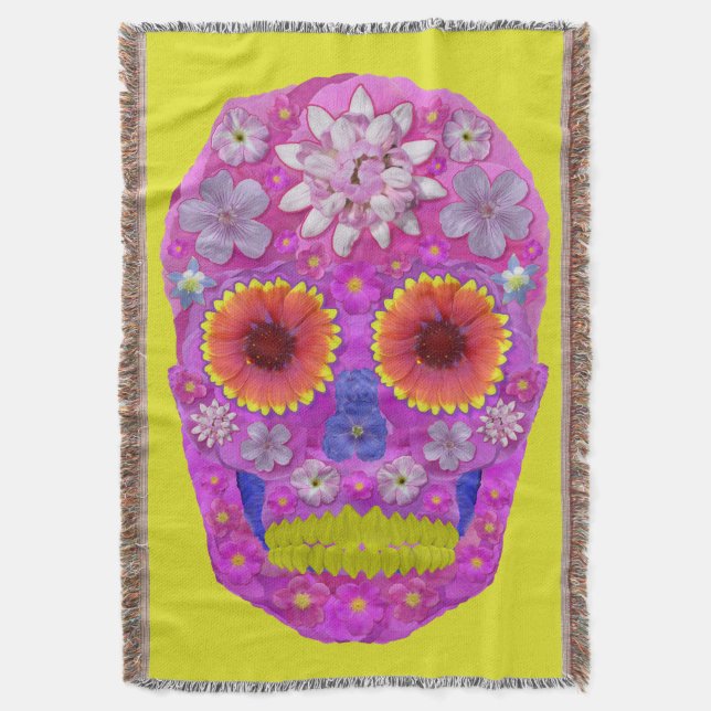 Manta Flor Skull 2 (Frente vertical)