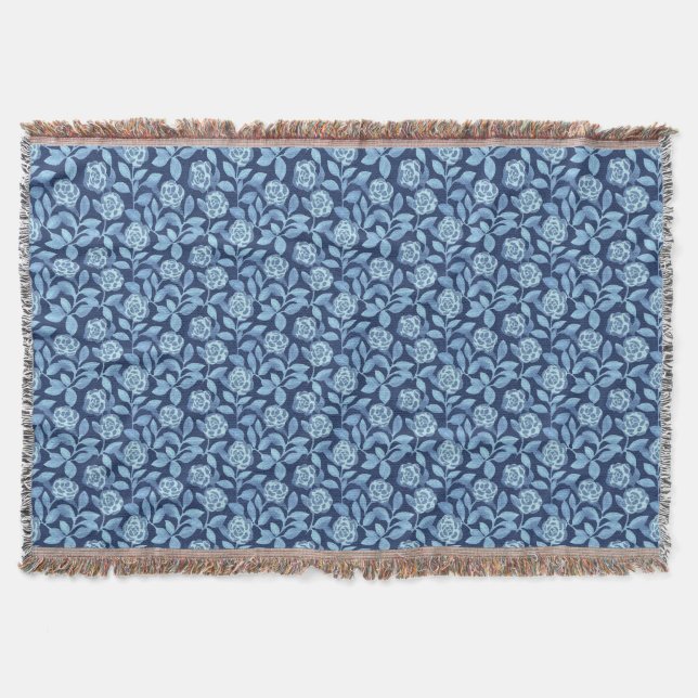 Manta Floral azul (Anverso)