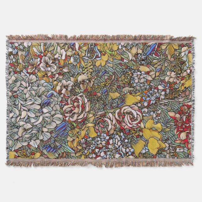 Manta Floral botánica de vidrio templado (Anverso)