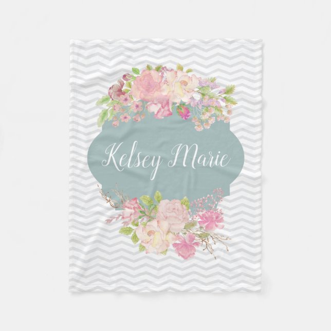 Manta floral de la acuarela (Anverso)