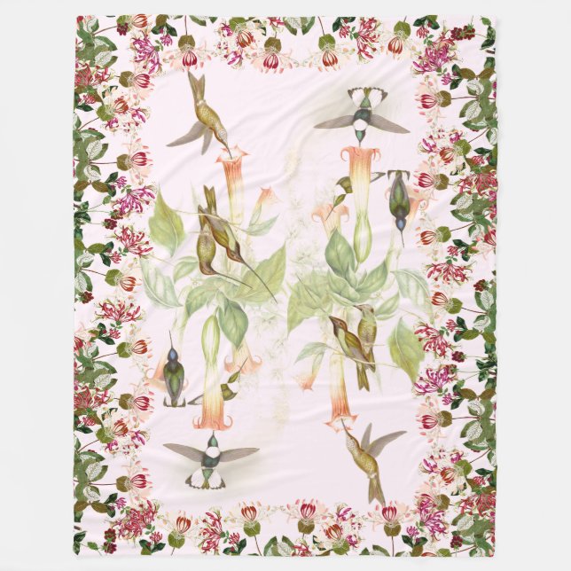 Manta floral del paño grueso y suave de los (Anverso)