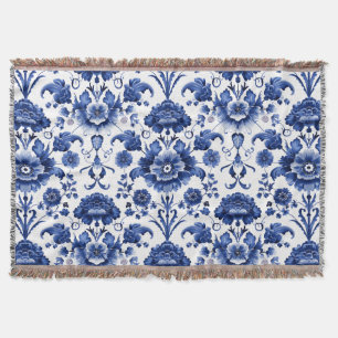 Manta Floral Delft Blue